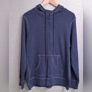 Eddie Bauer Blue Zip-Up Hoodie    Size XL